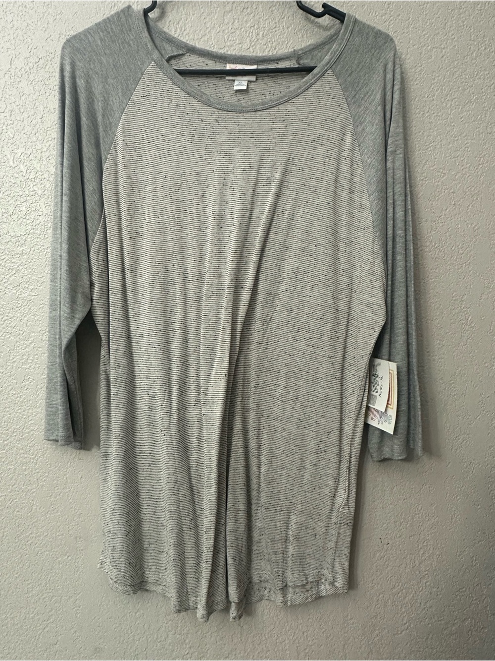 Light Gray Raglan Long Sleeve Tunic